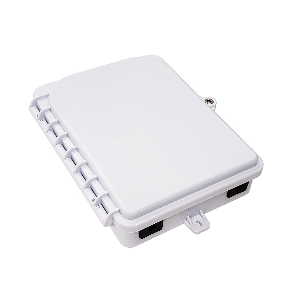 Outdoor 1-port Plastic Fiber Terminal Box with SC/APC Simplex Coupler - IP65 - White