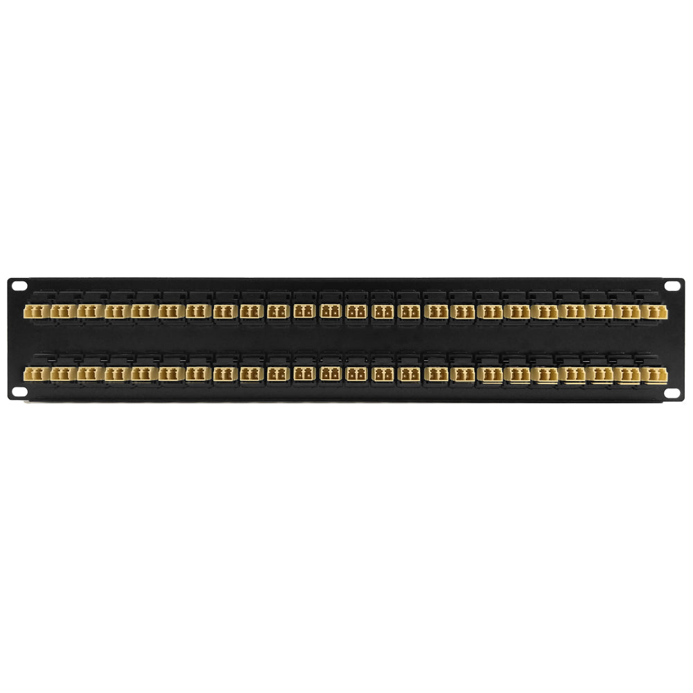 48 Port LC/LC Multimode 62.5u Duplex Patch Panel - 19" Rackmount 2U