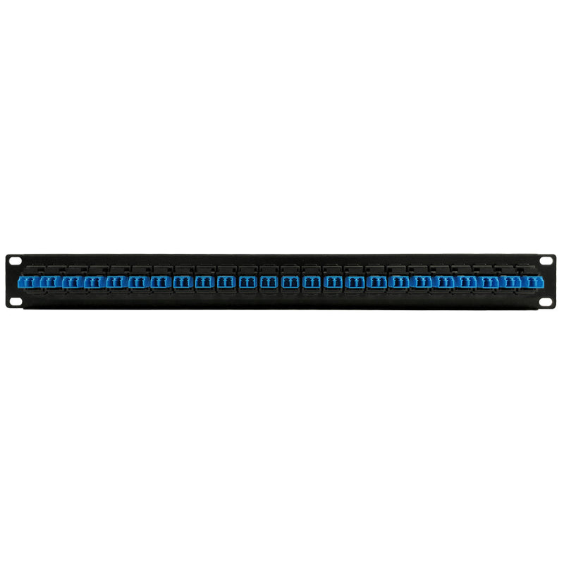 24 Port LC/LC Singlemode 9u Duplex Patch Panel - 19" Rackmount 1U