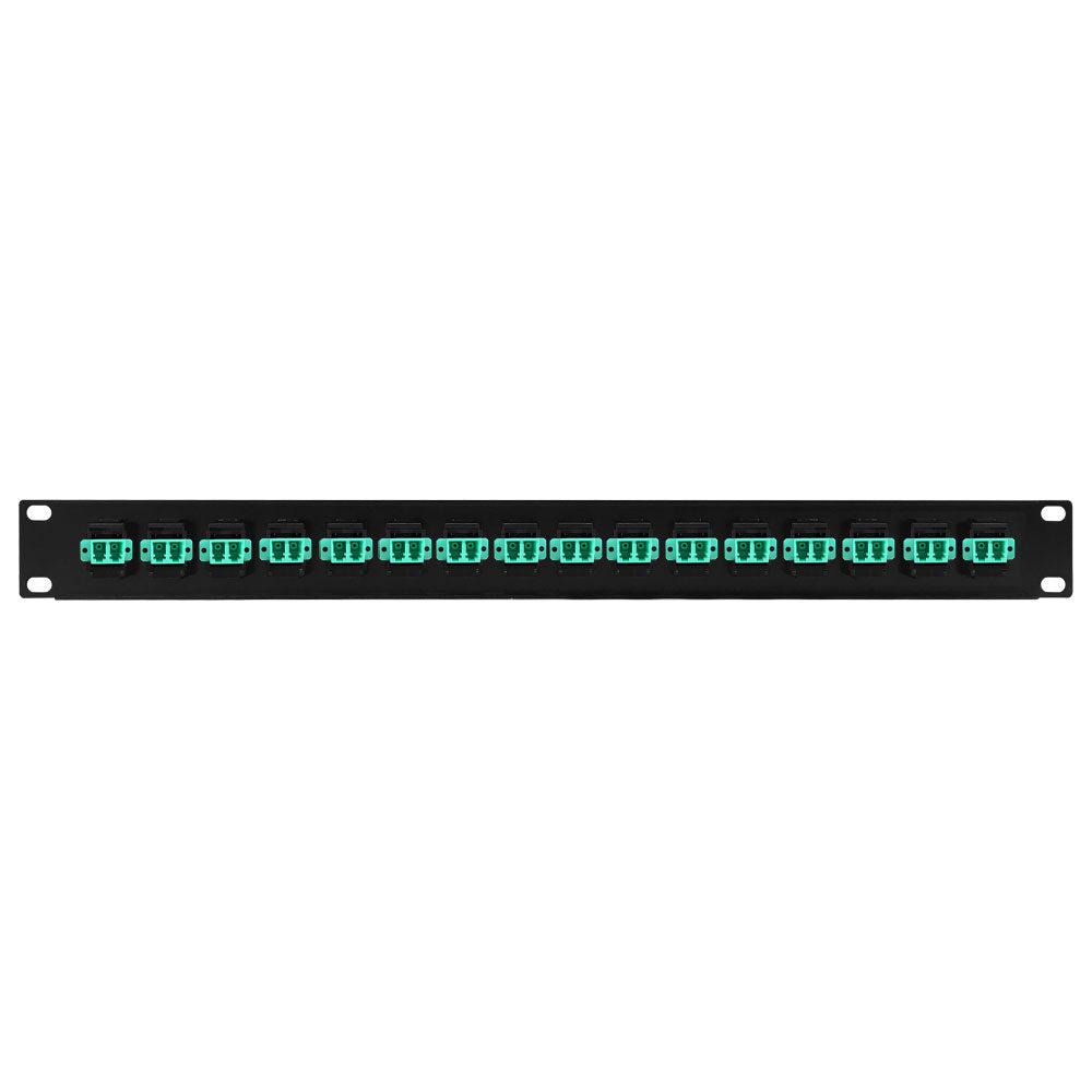 16 Port LC/LC Multimode 50u OM3/4 Duplex Patch Panel - 19" Rackmount 1U