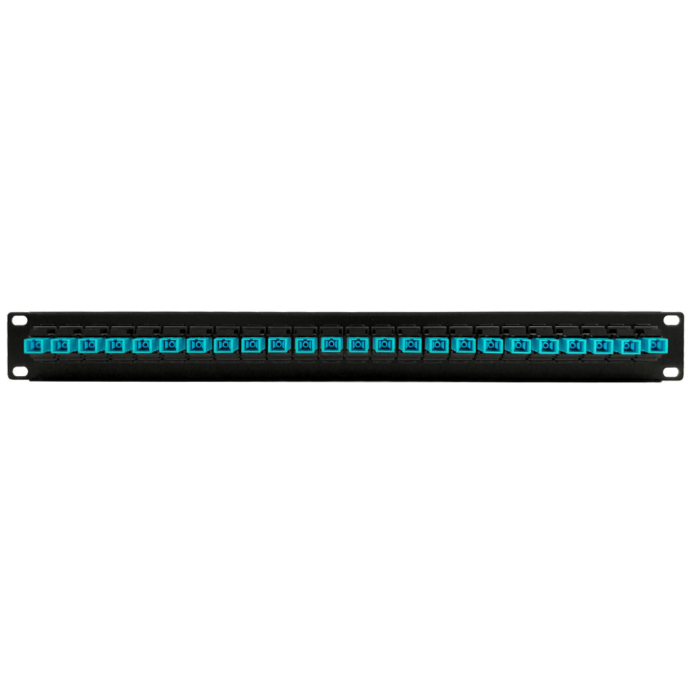 24 Port SC/SC Multimode 50u OM3/4 Simplex Patch Panel - 19" Rackmount 1U
