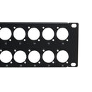 32-port D-cut patch panel, 19 inch rackmount 2U - unloaded