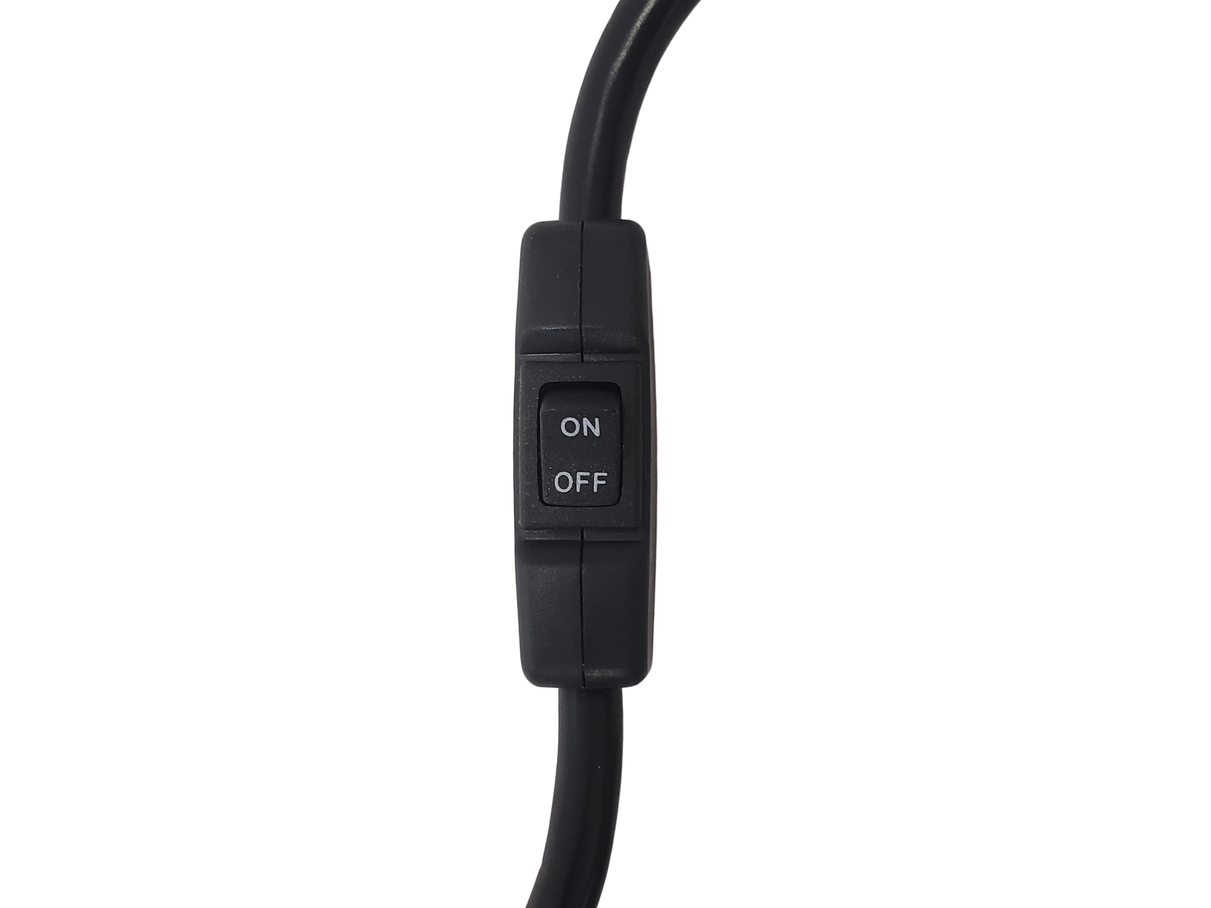 NEMA 5-15P to IEC C13 Power Cable with ON/OFF Switch - 16AWG - SJT Jacket