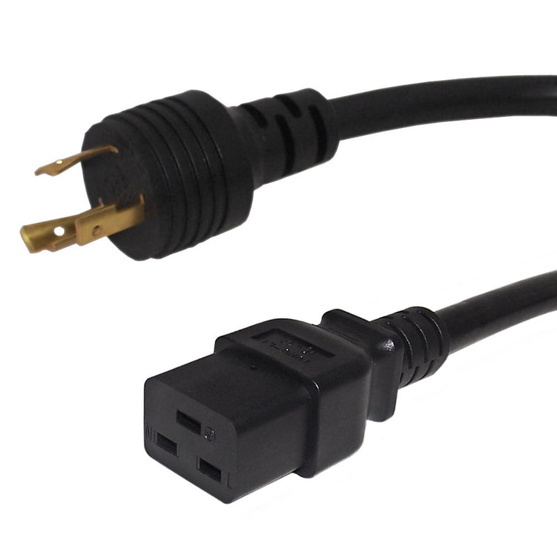 NEMA L5-20P to IEC C19 Power Cable - SJT