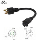 1ft NEMA L6-20P to NEMA 6-20R Power Cable - 12AWG - SJT Jacket