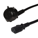 SI32 (Israel) to IEC C13 - H05VV-F 1.0 (6A 250V) Power Cord - 2m