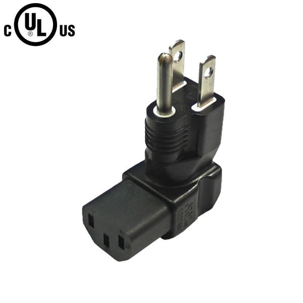 5-15P to C13 Right Angle Power Adapter