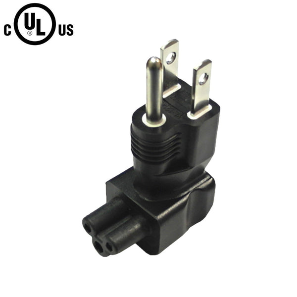 5-15P to C5 Right Angle Power Adapter