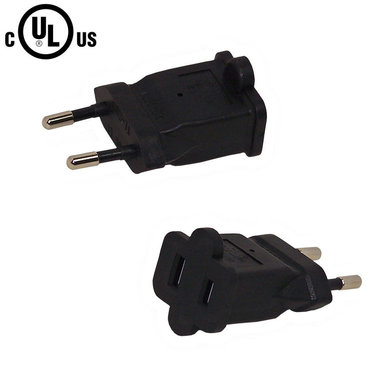 CEE 7/16 Euro to 1-15R Power Adapter