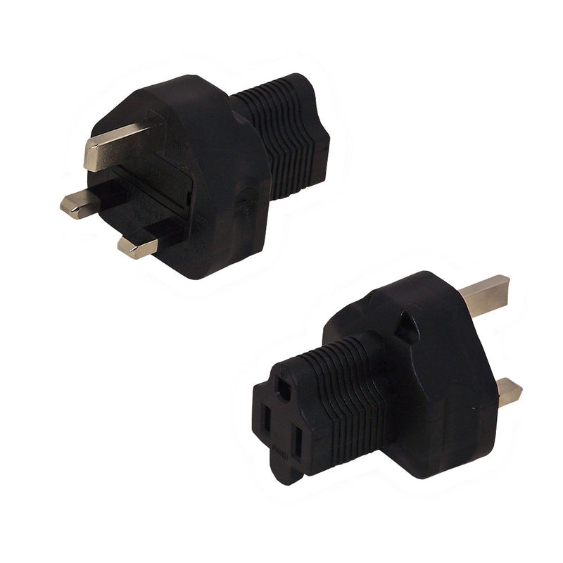 BS1363 UK Male to 5-15R Power Adapter