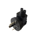 Australia AS 3112 Plug to C5 Power Adapter Down Angle
