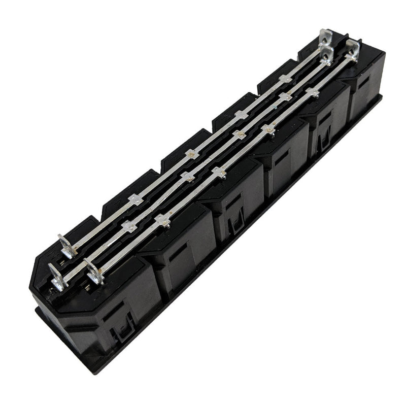 C13 Locking Receptacle 6 Tier 6.3mm Terminal, 1.5mm Panel Thickness - Black IEC-Lock Part