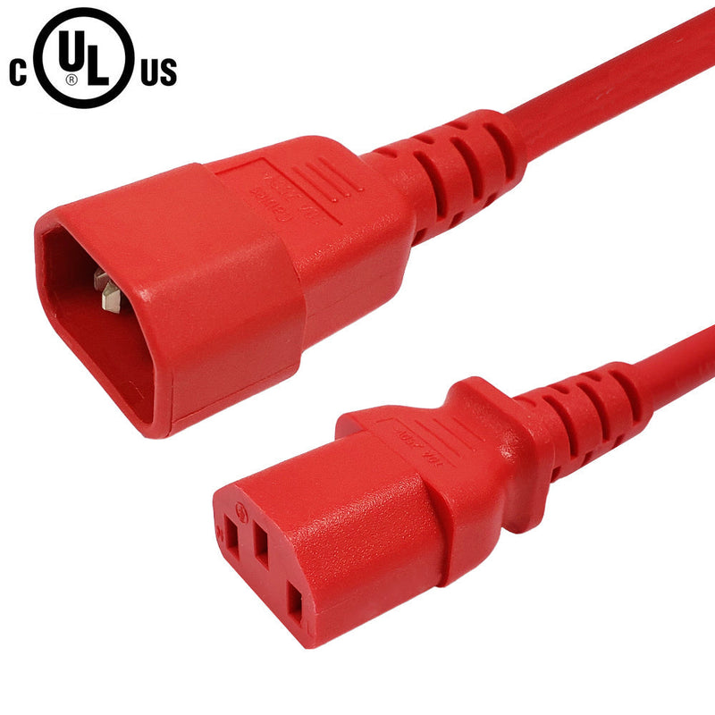 C13 to IEC C14 Power Cable - SJT