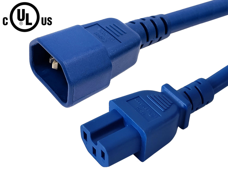 C14 to IEC C15 Power Cable - SJT