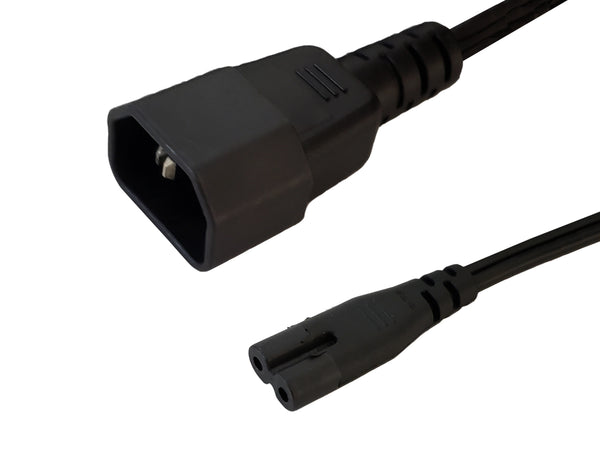 IEC C14 to IEC C7 Power Cable - 18AWG (7A 125V) - SPT-2