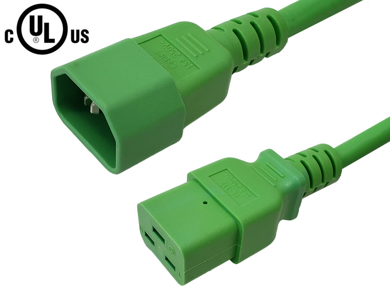 C14 to IEC C19 Power Cable - SJT