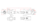 NEMA 6-20P to IEC C19 Power Cable - SJT Jacket