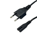 CEE 7/16 (Euro) to IEC-C7 - H05VV-F 0.75 (2.5A 250V) Power Cord - 2m