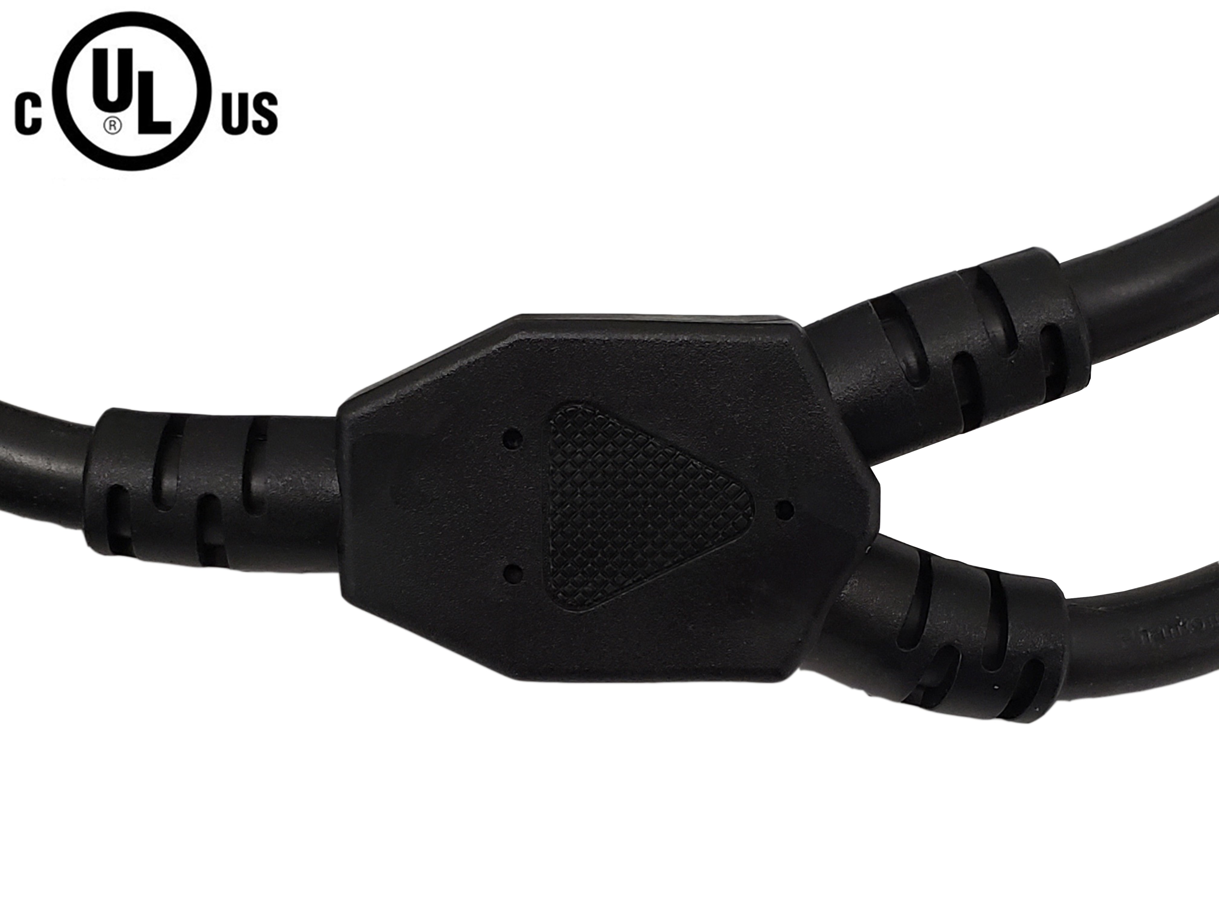NEMA 5-15P to 2x NEMA 5-15R Power Splitter Cable - SJT