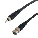 Molded RG59 RCA Male to BNC Male Cable