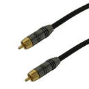 Premium Phantom Cables Hi-Flex Double Shielded RG59 Composite RCA Cable Male to Male