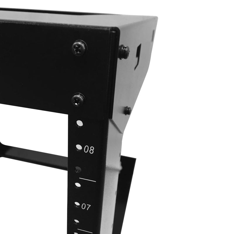 19 inch Open Frame Wall Mount Rack - 18 inch Depth - 8U