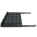 19 inch 4-Post Sliding Vented Shelf - 13.75 inch Depth - 1U