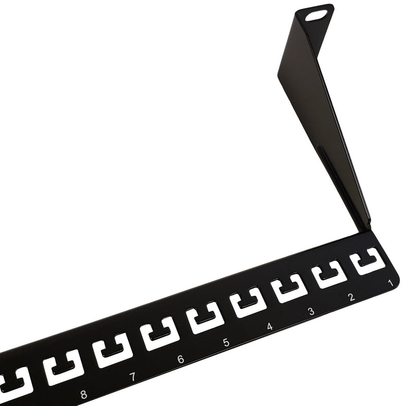 19 Inch Horizontal Cable Manager - 1U Support Bar/Lacing Strip