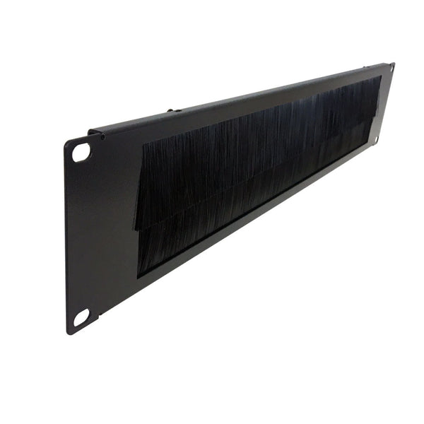 19 inch Horizontal Pass-Through Cable Manager - 2U Brush Style