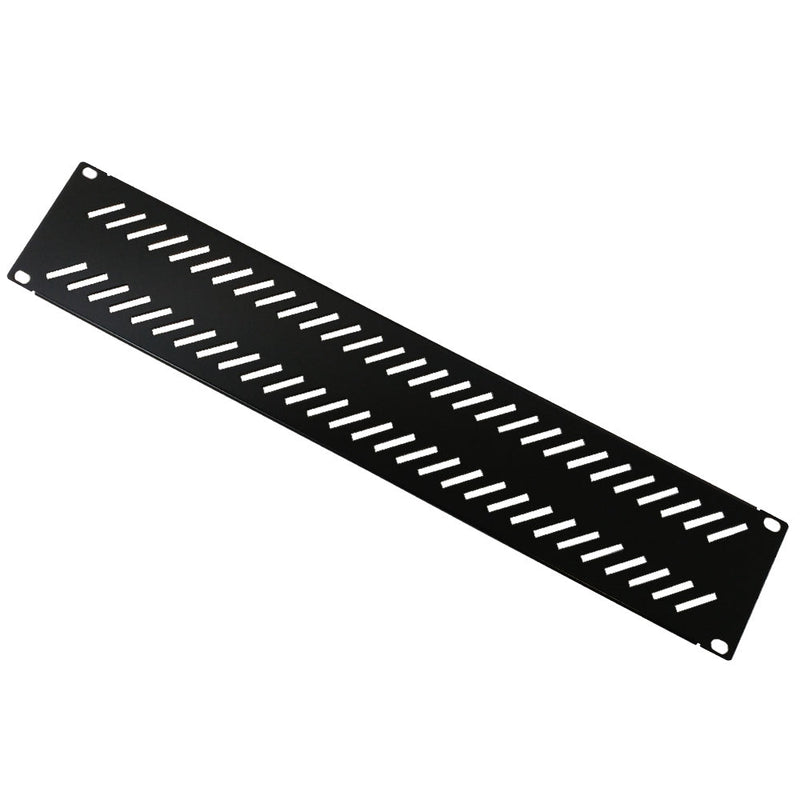 Blank Filler Panels Black 2U - Vented