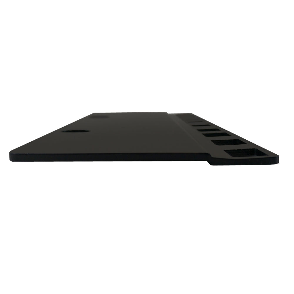 3U 23 inches to 19 inches Reducer Panel Adapter, Square Hole - Black (Pair)