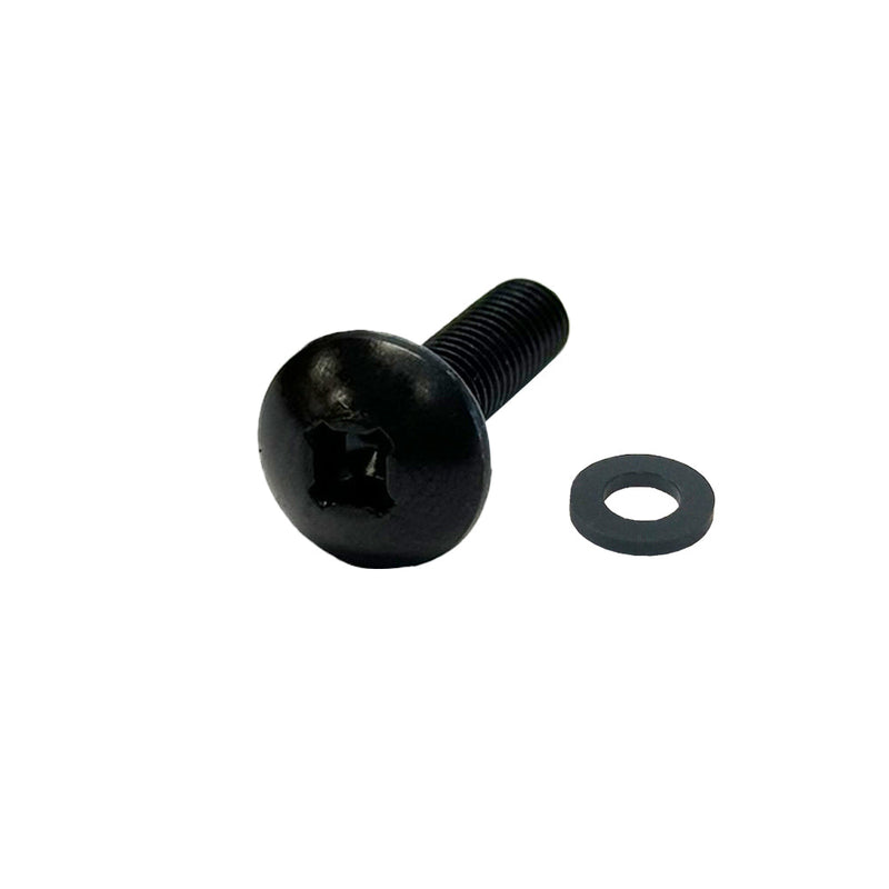 Rack Screw, M5 Thread, 3/4 inch Length - Black Oxide 100 Pack