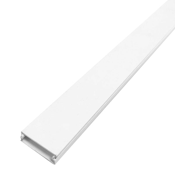 6ft Raceway Cable Concealer 38mm x 11mm with Adhesive Foam Tape - White
