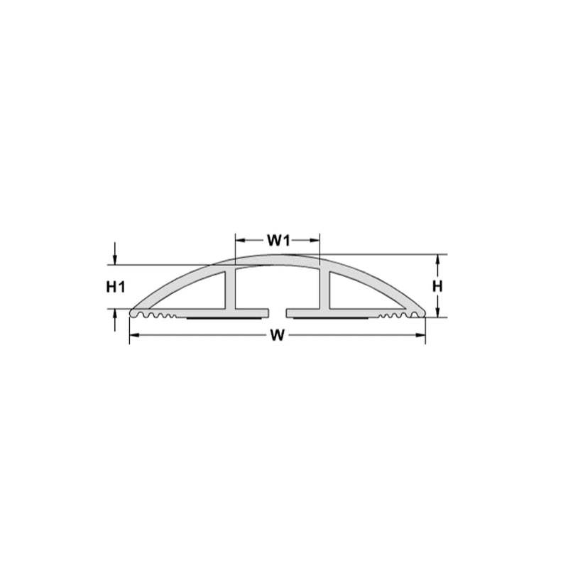 Floor Track Cord Cover with Adhesive Tape