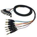 Premium Phantom Cables TRS Male to XLR Male Balanced Analog 8-Channel Snake Cable