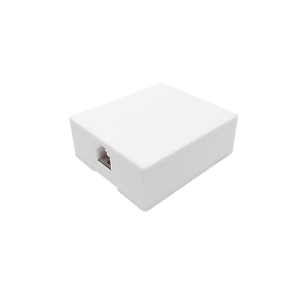 1 Port RJ11 Telephone Surface Mount Box - White