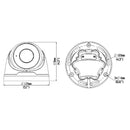 4MP Varifocal Turret IP Camera - 2.8~12mm - Smart IR - IP67 Rated - White