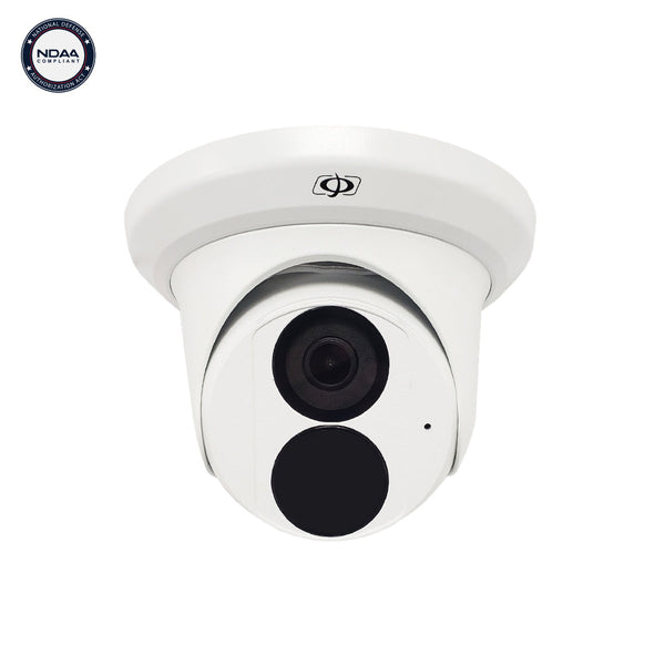 4MP Turret IP Camera - Fixed Lens - Smart IR - WDR - HLC - Microphone - IP67 Rated