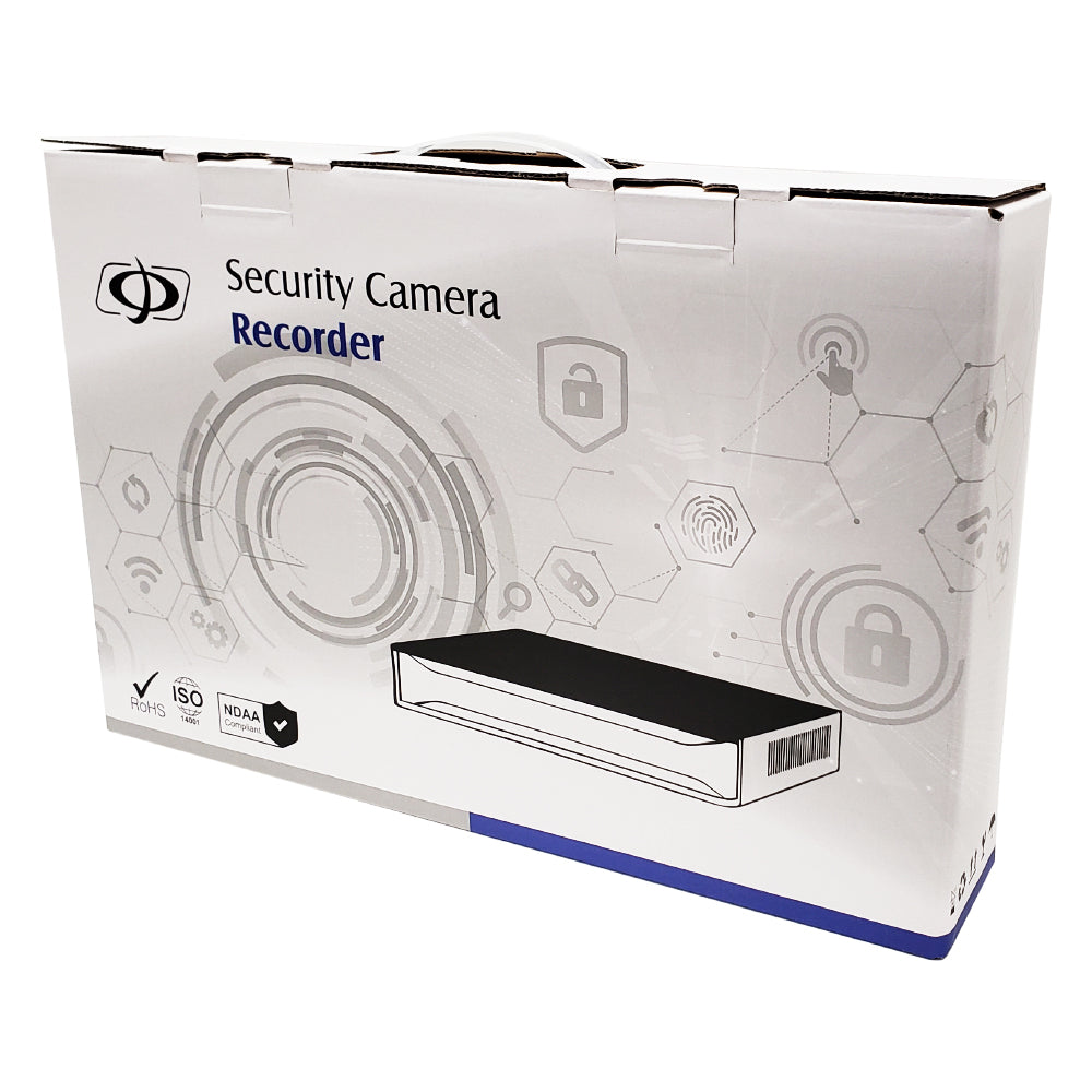 4-Channel IP NVR - 4K 80Mbps - 4x PoE - 1x SATA - 1U