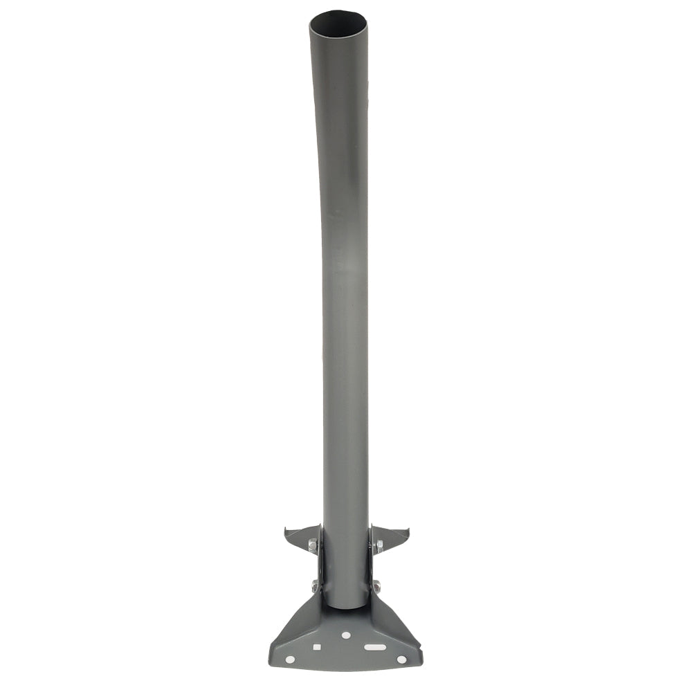24 inch Heavy Duty J-Pipe Mount Mast - Powder Coat - Grey