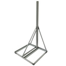 36 inch Heavy Duty Non-Penetrating Roof Mount Mast - Powder Coat - Grey