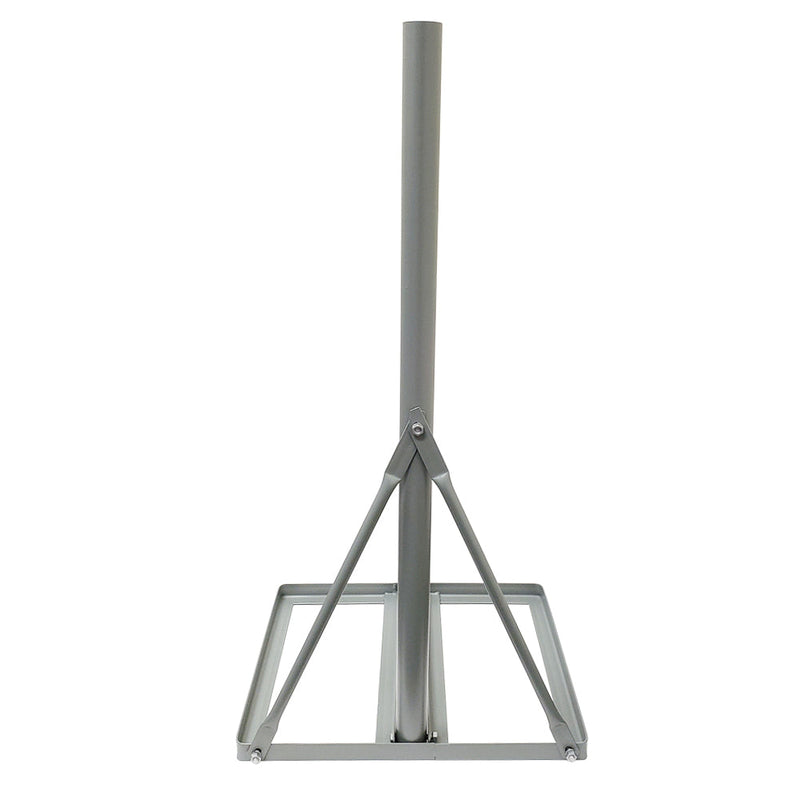 36 inch Heavy Duty Non-Penetrating Roof Mount Mast - Powder Coat - Grey