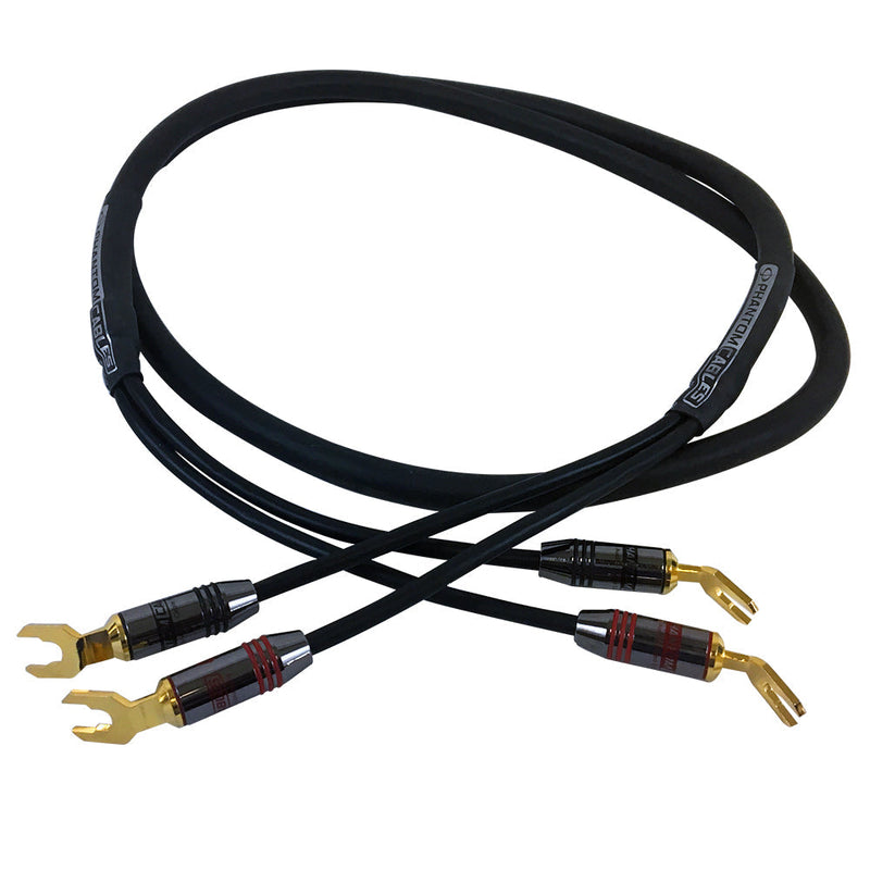 Premium Phantom Cables Spade Lug Speaker Cable FT4