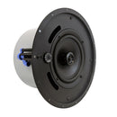 6.5 inch Coaxial Frameless Commercial Ceiling Speakers (Single) - 70V/100V - 100W Max - UL2043 Plenum Rated