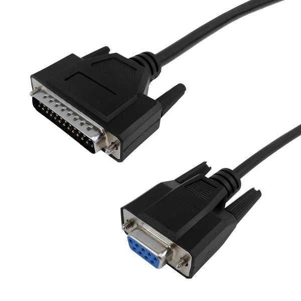 DB9 Female to DB25 Male Serial Cable - AT-Modem