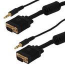 Premium SVGA + 3.5mm Audio Cable HD15 Male to Male CL2/FT4 Rated