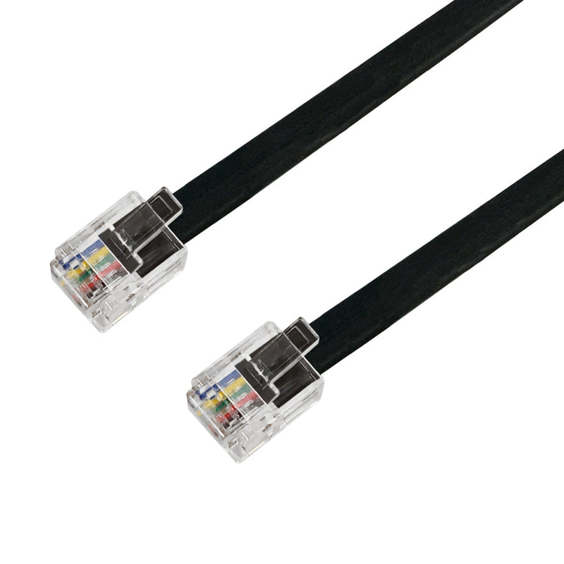 RJ12 Modular Data Cable Straight Through 6P6C - 28AWG