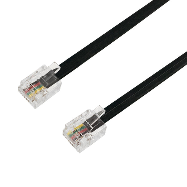 RJ11 Modular Telephone Cable Cross-Wired 6P4C - 28AWG