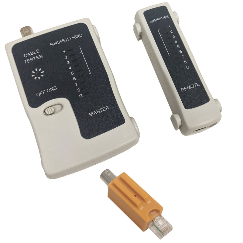 Network Cable Tester for RJ45 UTP/STP, RJ11, RJ12 and BNC Cables
