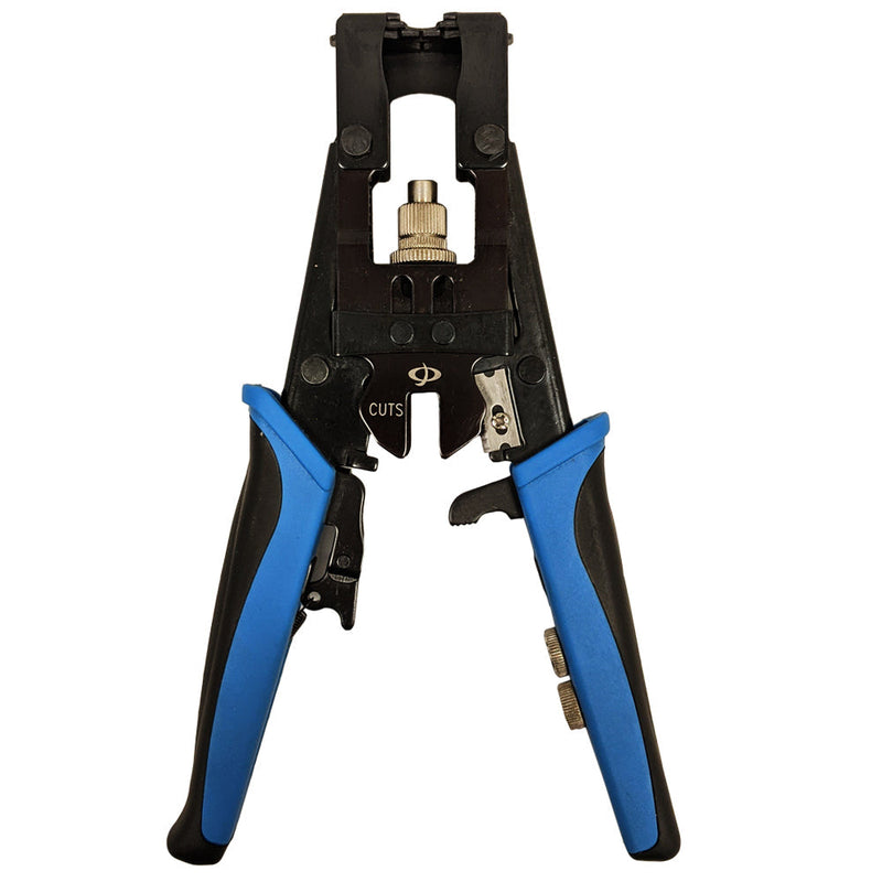 Professional Compression Tool for BNC, F-Type & RCA Connectors - RG59, RG58 and RG6